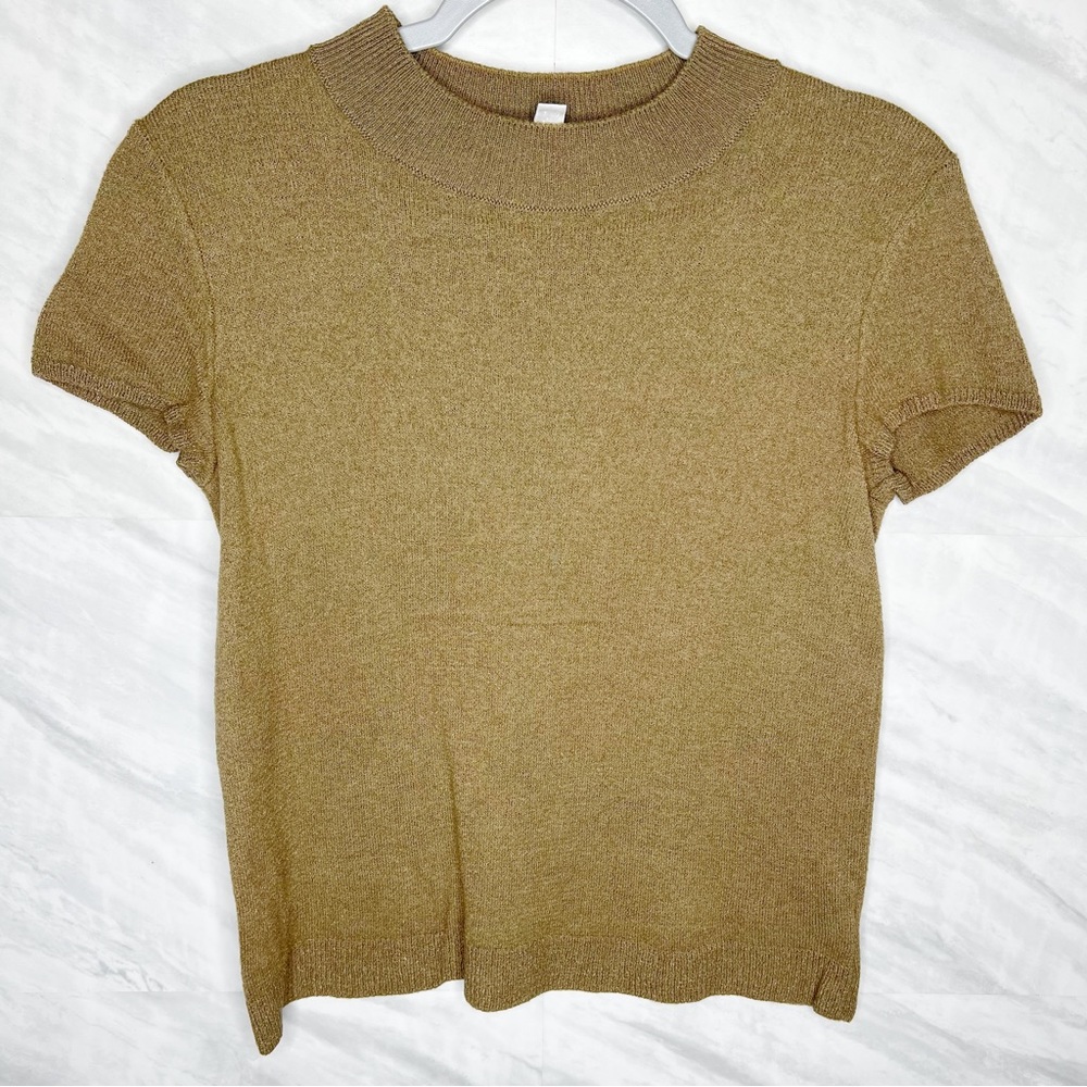 St. John Knit Mock Neck Top Large